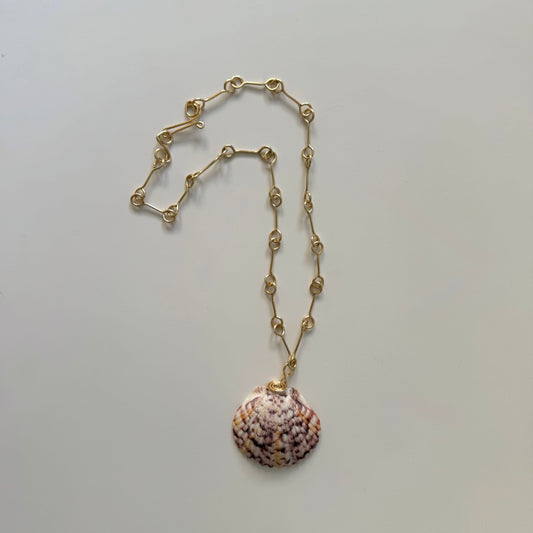 Natural Shell Landie Link- Rose Tide