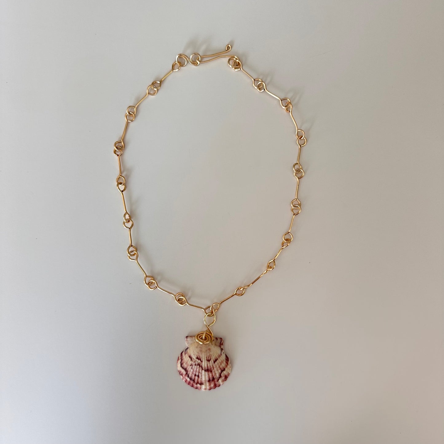 Natural Shell Landie Link- Pink Shoreline