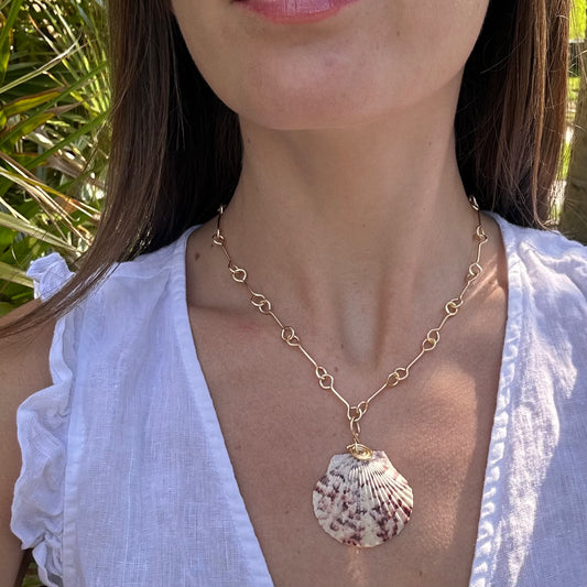 Natural Shell Landie Link- High Tide