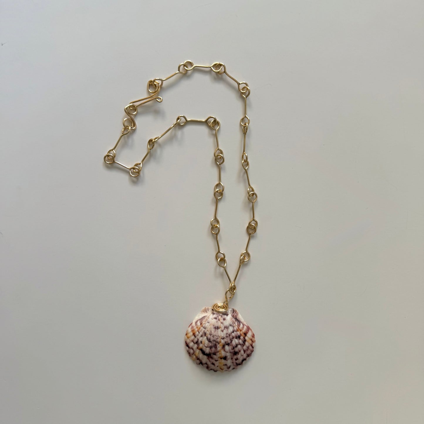 Natural Shell Landie Link- Rose Tide